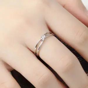 은925 백금도금 큐빅 오픈링 반지 여성용 실버925 원형 귀걸이