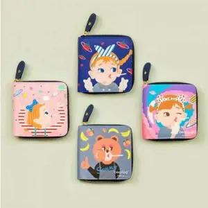 [셀러에이드]러블리 캐릭터 여행용 동전 지갑 카드 수납 영수증 파우치