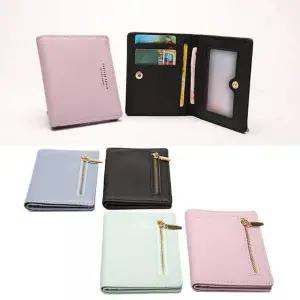 [셀러에이드]심플 여학생 카드 반지갑 동전지갑 사피아노 여성 10대 중학생