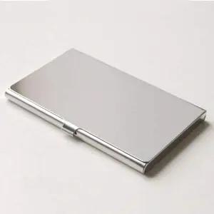 [셀러에이드]슬림 스테인리스 명함 지갑 남녀 공용 카드 케이스 휴대용 메탈