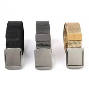 [콩심팥심]고급 미니멀 벨트 작업용 청바지 등산 낚시 견고 강철 전술 허리띠