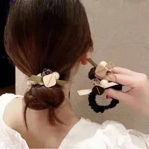 여성 헤어밴드 진주 크리스탈 심플한 머리끈 3종 세트 K 0 머리끈