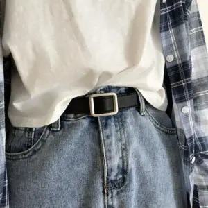 [콩심팥심]가죽 허리띠 남녀공용 청바지 벨트 메쉬 위빙 버클 캐주얼 밴딩