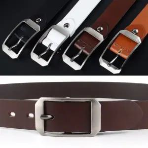 [콩심팥심]소가죽 남성 청바지 벨트 여성 슬랙스 허리띠 캐주얼 통가죽 멀티