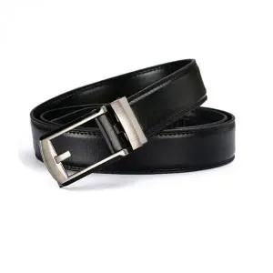 [콩심팥심]남성용 소가죽 원터치 자동 허리벨트 28인치부터 48인치 조절 가능