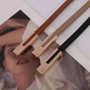 [콩심팥심]여성용 심플 가죽 캐주얼 허리띠 원피스 벨트 여성벨트 데일리