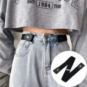 무버클 프리 스타일 청바지 허리띠 고무벨트 캐주얼 밸트
