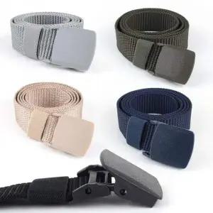 30 남성 캐주얼 허리띠 플라스틱 버클 녹 방지 학생 청바지 등산용