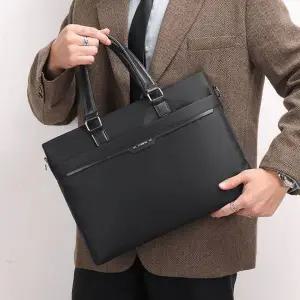 2컬러 빈티지 스타일 직장인 서류가방 수납 가능 클래식 디자인