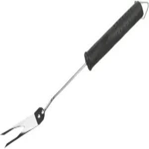 셰프 크래프트 바비큐 고기 포크 고무 그립 길이 17.5인치 스테인리스 스틸/블랙