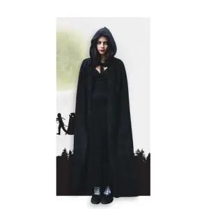 벨벳 후드 망토 블랙 여성 할로윈 파티옷 마녀의상 할로윈데이