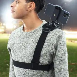 [골드스마일]휴대폰 촬영 어깨 숄더 마운트 벨트 액션캠 호환 핸드폰 촬영 방송