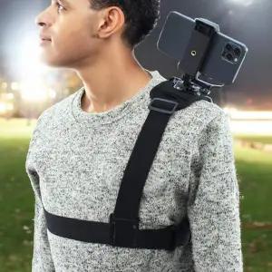휴대폰 촬영 어깨 숄더 마운트 벨트 액션캠 호환 핸드폰 촬영 방송