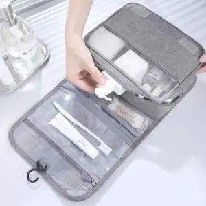 여행필수템 여행용 워시백 벽걸이 세면 파우치 수납짱 걸이형