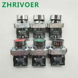 호환  22mm XB2-BA31 XB2-BA42 순간 누름 버튼 스위치 10A 240V3A 원형 소형 평면 원형 패널 NCNO