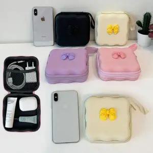 럽리본큐브파우치 화장품 여행 위생미니 소품수납 트래블 다용도