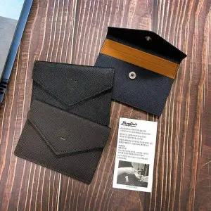 [오너클랜]TBZ 국산 플럼도트MA1 소가죽 사피아노 컴팩트 똑딱이 카드지갑