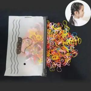 [골드스마일]6종 머리 고무줄 20g 지퍼백 세트 헤어 머리끈 헤어밴드 유아 아동