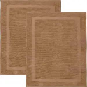 범블 타월 블리스 럭셔리 2팩 밴디드 목욕 매트 - 22인치 x 34인치 프리미엄 품질 세트 1000 GSM 부드러운