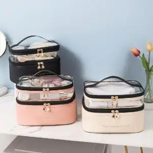 2단화장품파우치 다용도 화장품파우치 여행용 파우치 남성 패션잡화