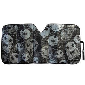 플라스티컬러 003855R01 크리스마스 전 악몽 잭 전면 선쉐이드 윈드실드 로고 스켈링턴 또는 페이스 포일 트럭 SUV 블랙 피니시 자동차