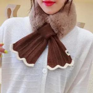 러블리 겨울 목도리 정장 니트 퍼머플러 WFG8BCD