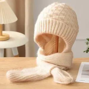 목도리 모자 니트소재 세트 안감퍼 보온 겨울 한파 WFG7ETR