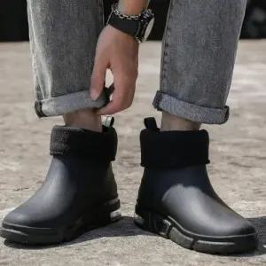 다용도 데일리화 남성 기모 안감 첼시 레인부츠 WFG7JYL