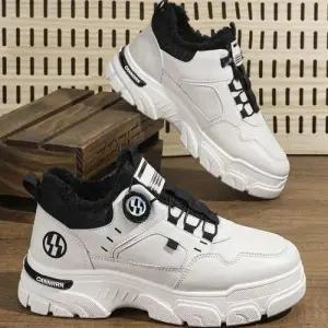 남성 3컬러 보아끈 겨울 원터치 털운동화 털스니커즈 WFG7J8I