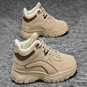 남성 2컬러 겨울 털 안감 워커 키높이 방한 털운동화 WFG7ILJ