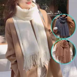 심플 무지 빅 목도리 남녀공용 베이직 스타일 WFG6IE7