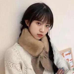 여성 6컬러 부드러운 촉감 겨울 퍼 머플러 쁘띠목도리 WFG5Q31