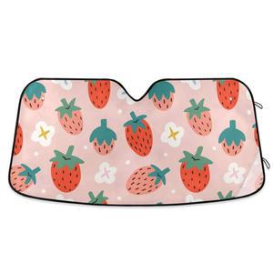 Qilmy 전면 윈드실드 선쉐이드 귀여운 손 바이저 자동차 베리 쿨썬 시원하게 트럭 접이식 x 프로텍터