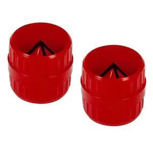 CTWHA 2PCS 빨간색 내부 및 외부 리머 3/16~1/2인치 PVC PPR 구리 황동 알루미늄 파이프 디버링 모따기