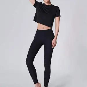 여성용 요가티셔츠 라운드넥 달리기 헬스복 운동 반팔티 반팔