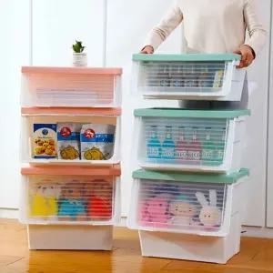 핑크슬라이드 소품장난감정리 55리터 2개