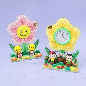 정인아트 꽃시계 (2개입/시계 색상랜덤) / 만들기 재료 / 부자재