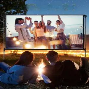 야외 초대형 영화  용 가능 스크린 탄성 캠핑용 빔 이동식 행사