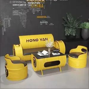 빈티지 테이블 드럼통 카페 레트로 업소용 포차 깡통 의자