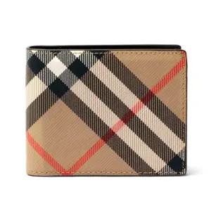 25FW 체크 슬림 바이폴드 반지갑 8095693