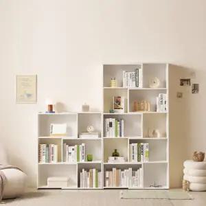 [롯데백화점]미아트 제이가구 브란스확장형 3단 5단 책장 세트