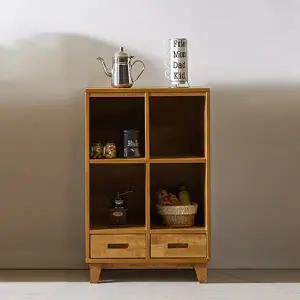 [롯데백화점]미아트 빅피처가구 로수 고무나무원목 600 수납장