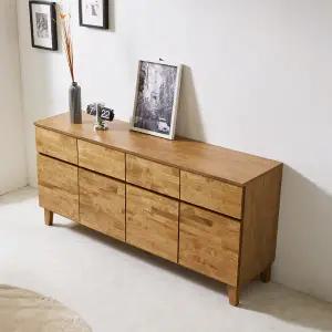 [롯데백화점]미아트 빅피처가구 크세프 1600 LPM 고무나무원목 수납장