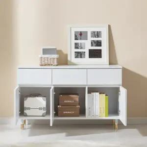 [롯데백화점]미아트 빅피처가구 화이트 LPM 1200 수납장