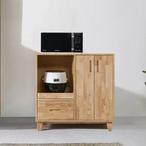 [롯데백화점]미아트 빅피처가구 마이프 LPM 고무나무원목 하부 수납장