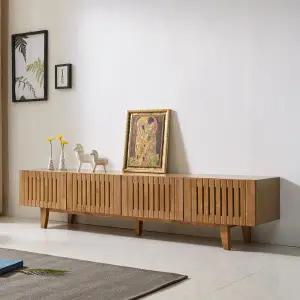 [롯데백화점]미아트 빅피처가구 에이루 2000 LPM 고무나무원목 거실장