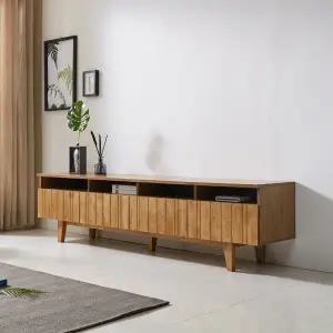 [롯데백화점]미아트 빅피처가구 케이프 2000 LPM 고무나무원목 거실장