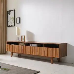 [롯데백화점]미아트 빅피처가구 케이프 2000 LPM 멀바우원목 거실장