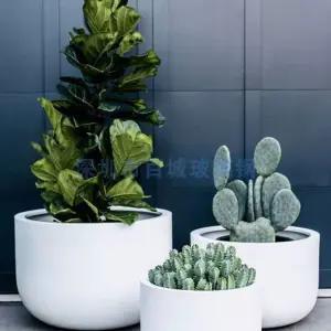 대형 원형 화분 호텔 인테리어 야외 옹기 복도 은행 도자기