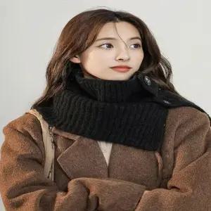 여성 3컬러 겨울 넥워머 스타일링 두툼 니트 머플러 WFG9I6X